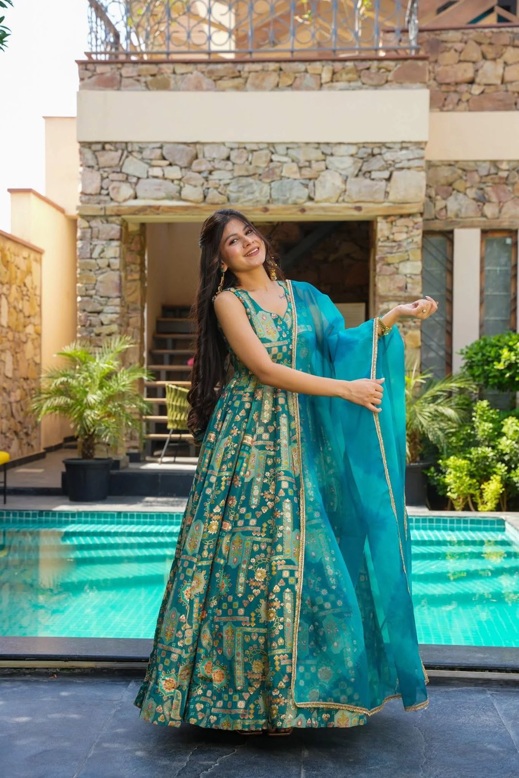 Maverick Fusion Anarkali Gown